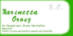 marinetta orosz business card